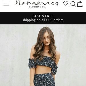 NanaMacs Boutique crop top